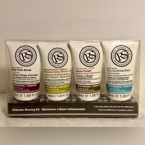 The Real Shaving Company Shave Gel, Balm, Cream & Scrub 50 ml Kit Sensitive Skin